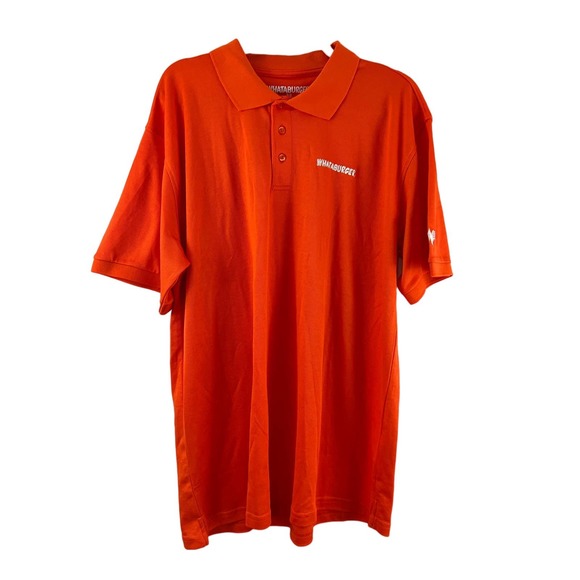 Whataburger Other - Whataburger Employee Orange Shirt XL Collared Short Sleeves Polo Collectible